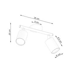 Sollux Stropní svítidlo LEMMI 2 bílé 2xGU10 40W Sollux Lighting