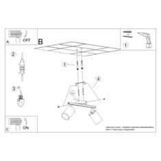 Sollux Stropní svítidlo LEMMI 2 bílé 2xGU10 40W Sollux Lighting