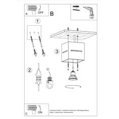 Sollux Stropní svítidlo LOBO černé 1xG9 40W Sollux Lighting