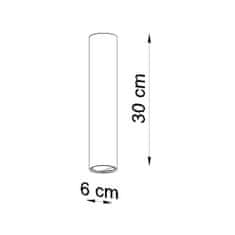 Sollux Stropní svítidlo LAGOS 30 černé 1xGU10 40W Sollux Lighting