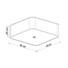 Sollux Stropní svítidlo LOKKO 45 bílé 5xE27 60W Sollux Lighting