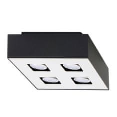 Sollux Stropní svítidlo MONO 4 černé 4xGU10 40W Sollux Lighting