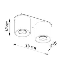 Sollux Stropní svítidlo ORBIS 2 šedé 2xGU10 40W Sollux Lighting