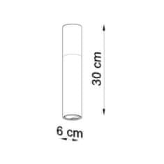 Sollux Stropní svítidlo PABLO černé 1xGU10 40W Sollux Lighting