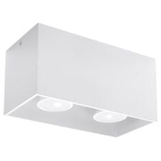 Sollux Stropní svítidlo QUAD bílé 2xGU10 40W Sollux Lighting