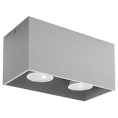 Sollux Stropní svítidlo QUAD šedé 2xGU10 40W Sollux Lighting