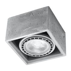 Sollux Stropní svítidlo QUATRO 1 beton 1xGU10 40W Sollux Lighting