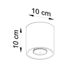 Sollux Stropní svítidlo ORBIS 1 bílé 1xGU10 40W Sollux Lighting