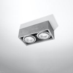 Sollux Stropní svítidlo QUATRO 2 beton 2xGU10 40W Sollux Lighting