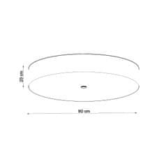 Sollux Stropní svítidlo SKALA 90 černé 6xE27 60W Sollux Lighting