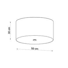 Sollux Lustr OTTO 50 černý 5xE27 60W Sollux Lighting