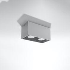 Sollux Stropní svítidlo QUAD šedé 2xGU10 40W Sollux Lighting