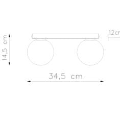 Sollux Stropní svítidlo YOLI 2 bílé 2xG9 12W Sollux Lighting