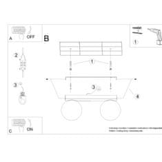 Sollux Stropní svítidlo YOLI 2 bílé 2xG9 12W Sollux Lighting