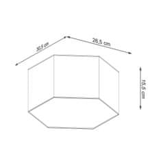 Sollux Stropní svítidlo SUNDE 15 bílé 2xE27 60W Sollux Lighting