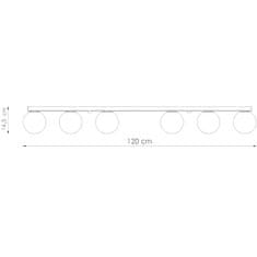 Sollux Stropní svítidlo YOLI 6 černé 6xG9 12W Sollux Lighting