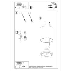 Sollux Stropní svítidlo TIUBE bílé 1xGU10 40W Sollux Lighting