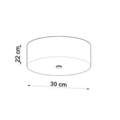 Sollux Stropní svítidlo SKALA 30 bílé 3xE27 60W Sollux Lighting