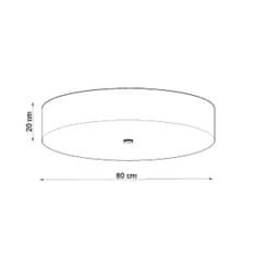 Sollux Stropní svítidlo SKALA 80 bílé 6xE27 60W Sollux Lighting