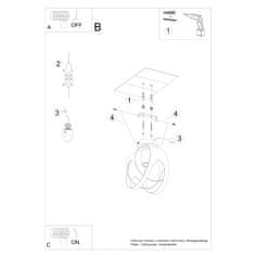 Sollux Stropní svítidlo TULOS bílé 1xE27 60W Sollux Lighting