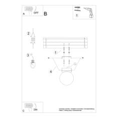 Sollux Stropní svítidlo YOLI 1 bílé 1xG9 12W Sollux Lighting