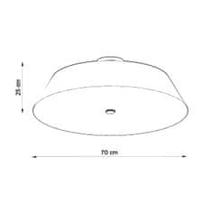 Sollux Stropní svítidlo VEGA 70 bílé 5xE27 60W Sollux Lighting