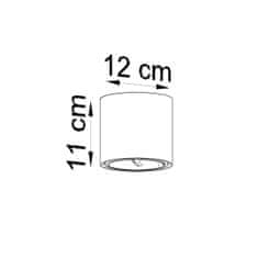 Sollux Stropní svítidlo TIUBE černé 1xGU10 40W Sollux Lighting