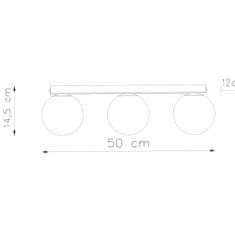 Sollux Stropní svítidlo YOLI 3 černé 3xG9 12W Sollux Lighting