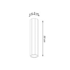 Sollux Stropní svítidlo ZEKE 30 dub 1xGU10 40W Sollux Lighting