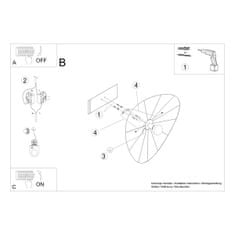 Thoro Nástěnné svítidlo / Stropní svítidlo ESKOLA 110 černé 1xE27 60W Thoro Lighting