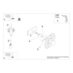 Thoro Nástěnné svítidlo / Stropní svítidlo SIRKEL 45 černé 1xE27 60W Thoro Lighting