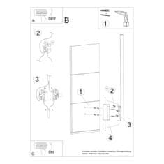 Thoro Nástěnné svítidlo LAHTI L černé 4000K 1xLED 20W Thoro Lighting