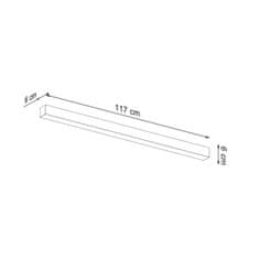 Thoro Nástěnné svítidlo PINNE 118 bílé 1xLED 28W Thoro Lighting