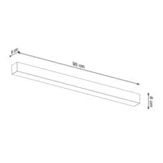 Thoro Nástěnné svítidlo PINNE 90 bílé 1xLED 24W Thoro Lighting