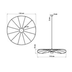 Thoro Závěsné svítidlo ESKOLA 110 černé 1xE27 60W Thoro Lighting