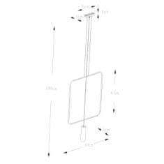 Thoro Závěsné svítidlo RANA 1 černé 1xGU10 40W Thoro Lighting