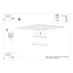 Thoro Stropní svítidlo PINNE 150 černé 1xLED 38W Thoro Lighting