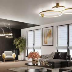 Thoro Závěsné svítidlo RIO 78 leštěná zlatá LED 3000K 1xLED 50W Thoro Lighting