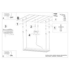 Thoro Lustr TUULA L černý 3000K 1xLED 50W Thoro Lighting