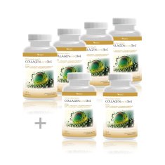 HERBAL WORLD COLLAGENworld 3in1 MAXI balení - 4 (+2 a doprava zdarma) - Unikátní spojení: Mořský kolagen tripeptid, Kurkumovník dlouhý & Sezam černý, 180 tablet