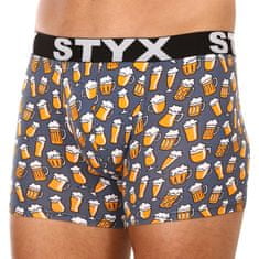 Styx Pánské boxerky long art sportovní guma pivo (U1357) - velikost M