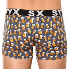 Styx Pánské boxerky long art sportovní guma pivo (U1357) - velikost M