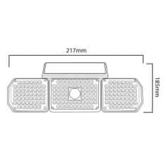 Maclean Solární LED lampa s pohybovým senzorem MCE615