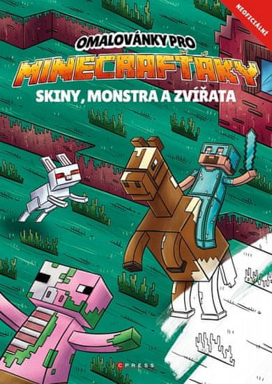 Omalovánky pro Minecrafťáky - Skiny, monstra a zvířata