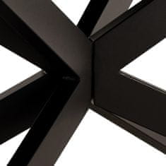 Intesi Stůl Irwine 200/240cm hnědý/černý