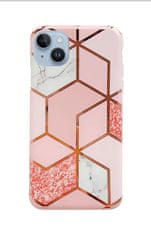 TopQ Kryt iPhone 14 Marble Pink 97527