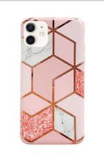 TopQ Kryt iPhone 12 Marble Pink 97525