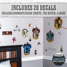 CurePink Set 20 samolepek na zeď Harry Potter (23 x 44 cm)
