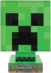 OEM Plastová dekorativní 3D lampa Minecraft: Creeper Icon (výška 26 cm)