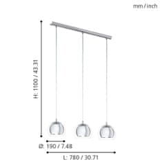 Eglo EGLO Závěsné svítidlo ROCAMAR 94593